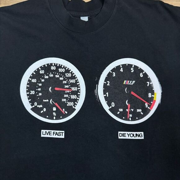 Roddy Ricch Merch Size L Enjoy The Crash Graphic Tee Black Streetwear Shirt - Picture 2 of 4